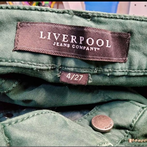 Liverpool Size 4/27 ankle skinny jeans in Green - Picture 2 of 6